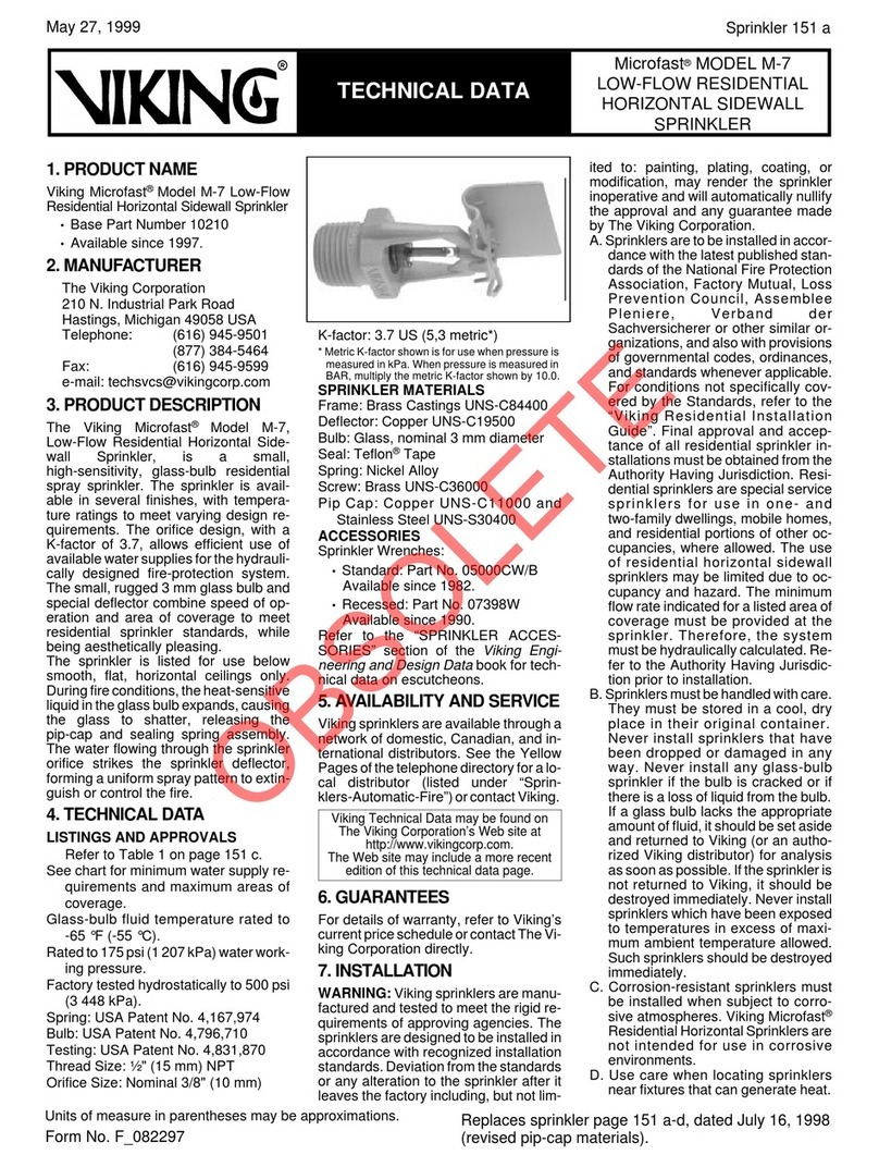 Viking Microfast M-7 Instruction manual
