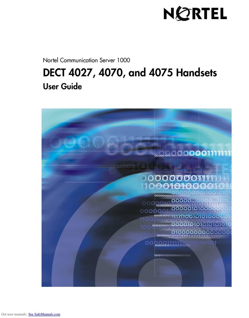 Nortel DECT 4027 user guide