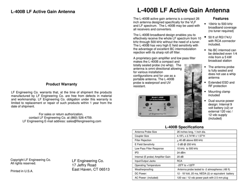 LF Engineering L-400B manual