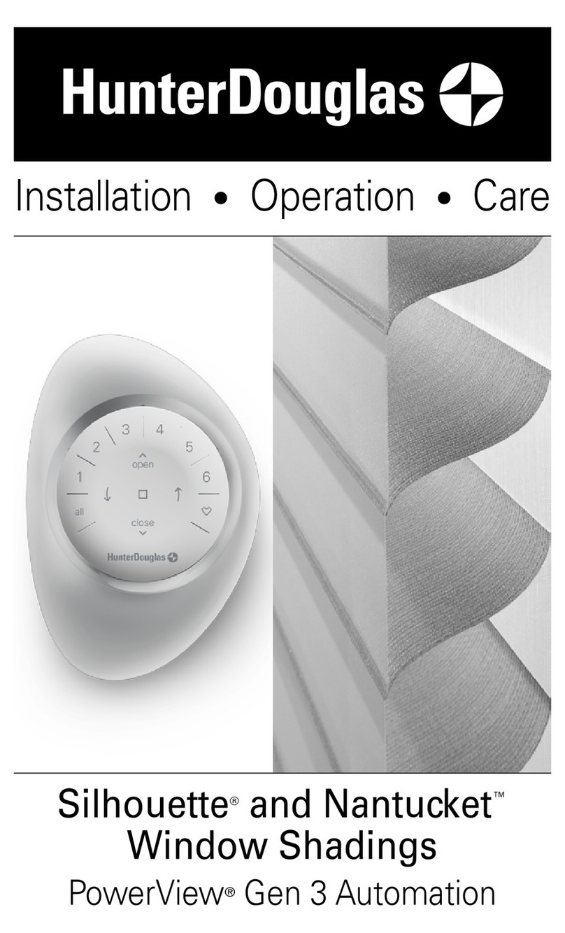 HunterDouglas Silhouette Nantucket PowerView Gen 3... Installation operation care