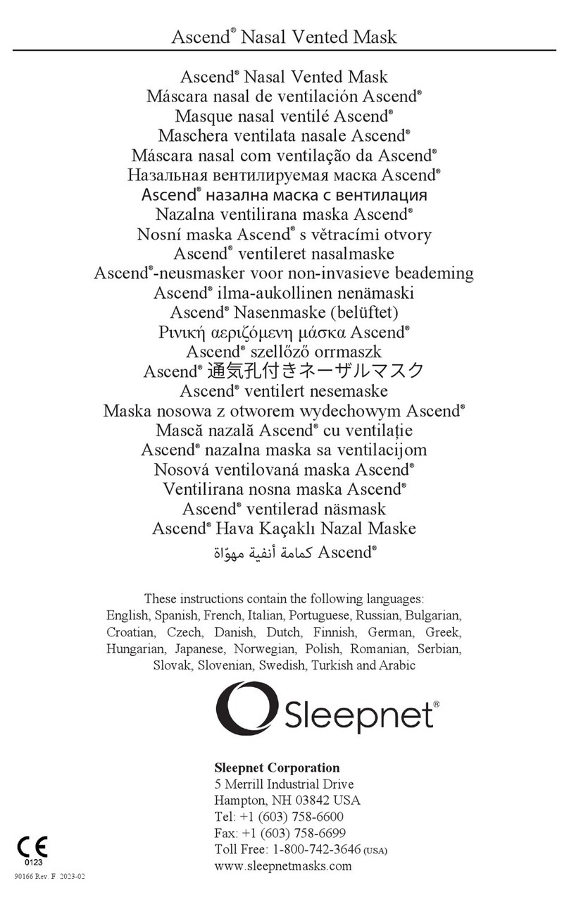 Sleepnet Ascend Nasal Vented Mask manual