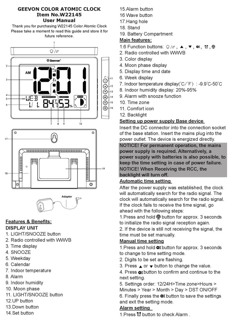 Geevon W22145 user manual