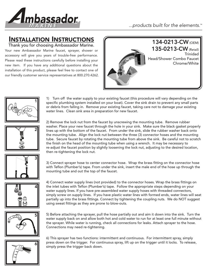AMBASSADOR 134-0213-CW installation instructions
