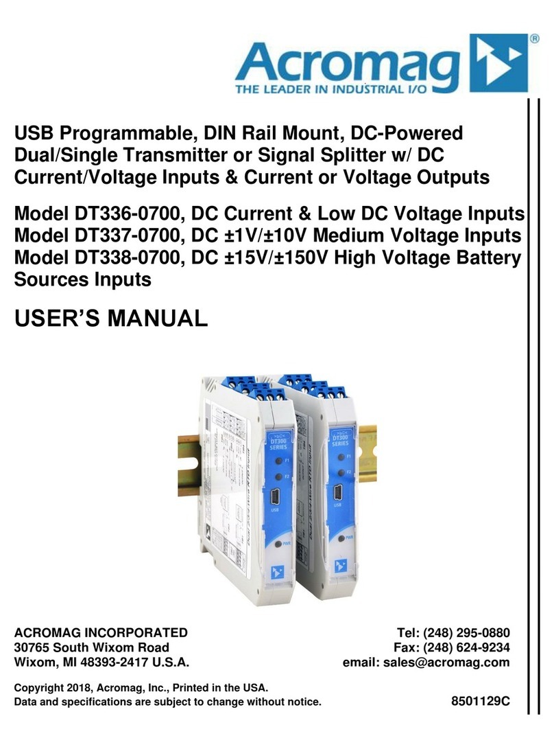 Acromag DT336-0700 User manual