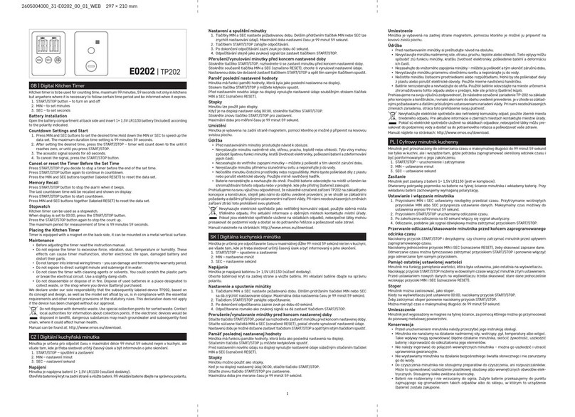 Emos E0202 User manual