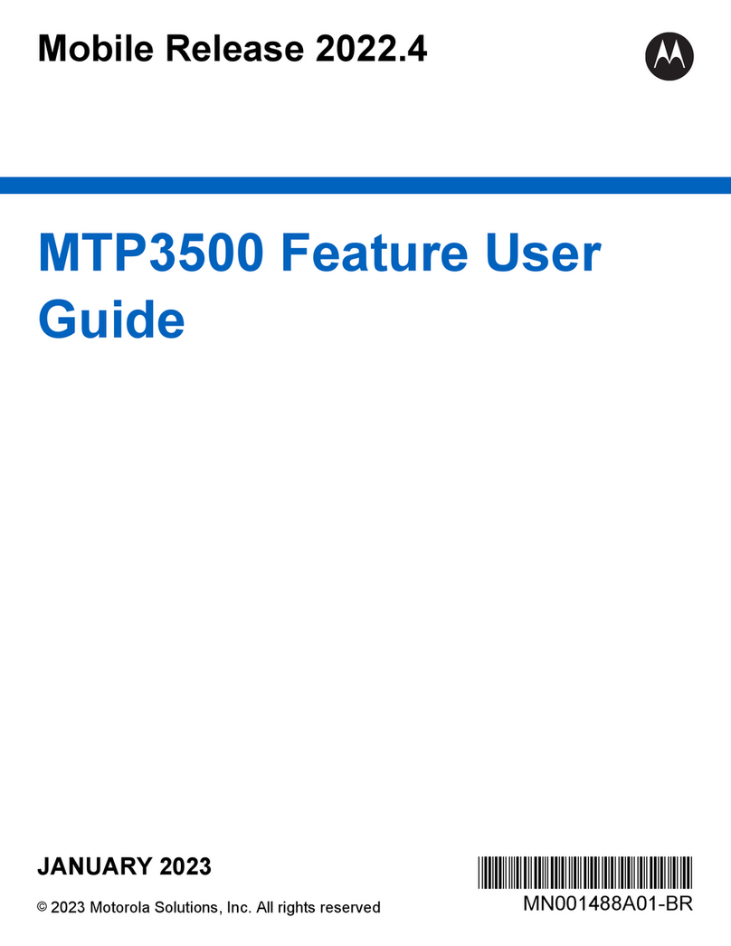 Motorola solutions MTP3500 Feature user guide