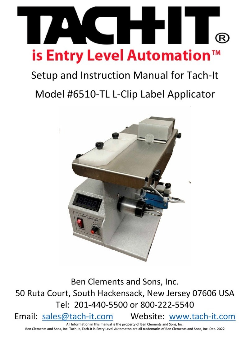 Tach-It 6510-TL Setup and instruction manual