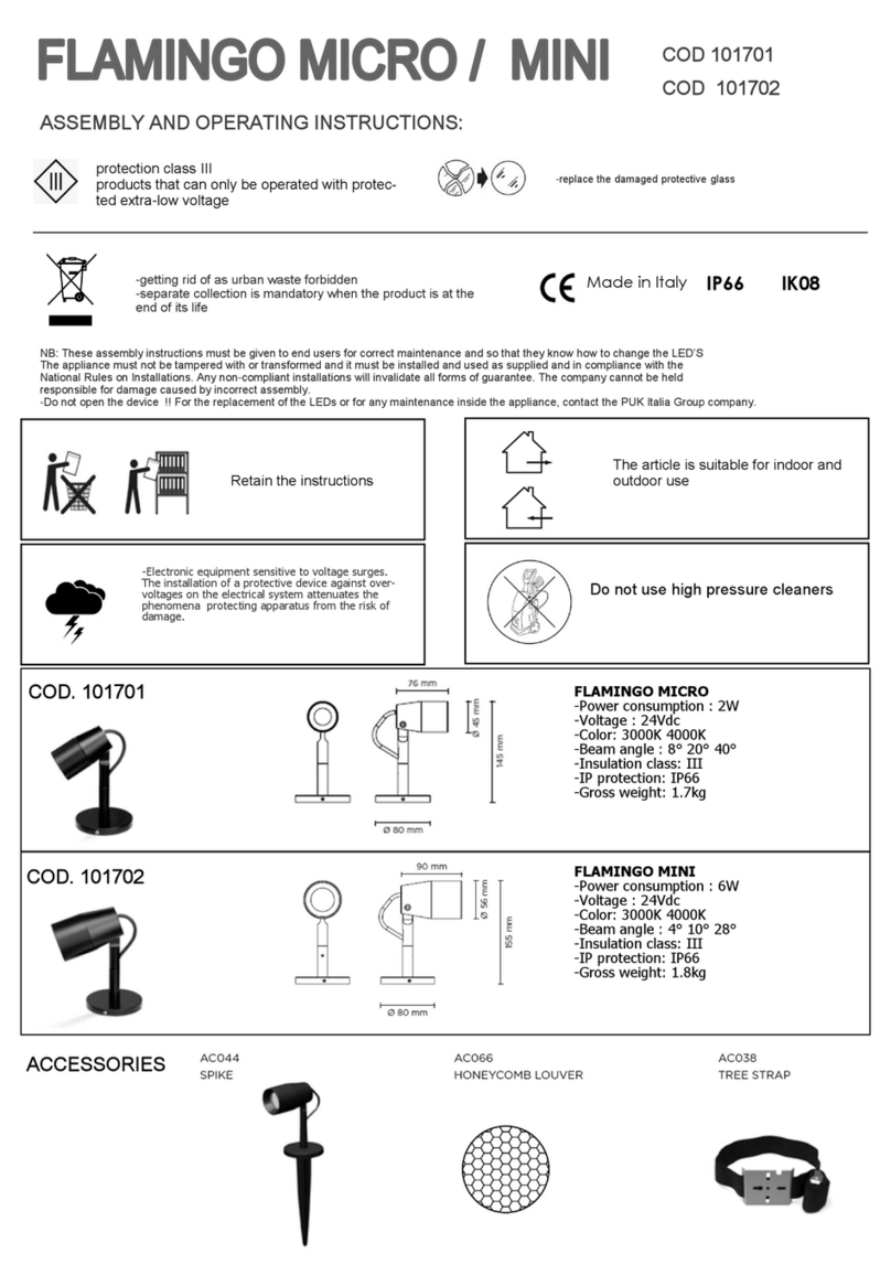 PUK Flamingo Micro Assembly and operating instruction