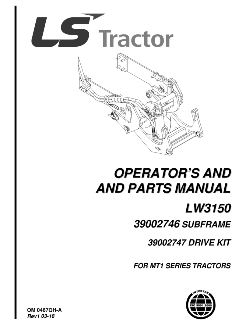 RadTech LS Tractor LW3150 Operator and parts manual