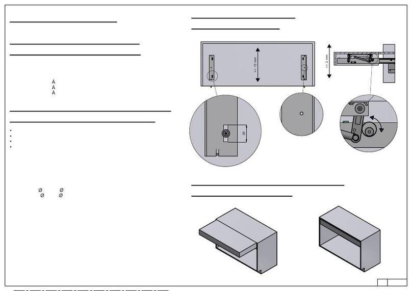 Häfele OPLA FOLDING 600 Assembly instructions