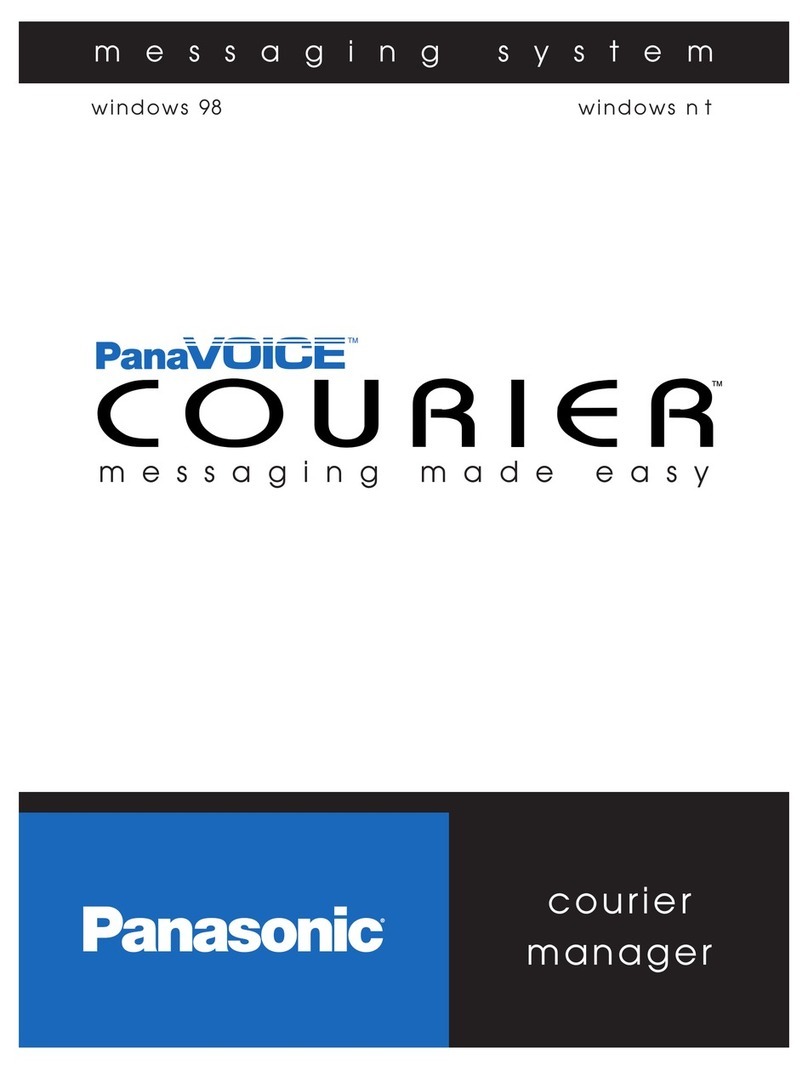 Panasonic PanaVoice Courier User manual