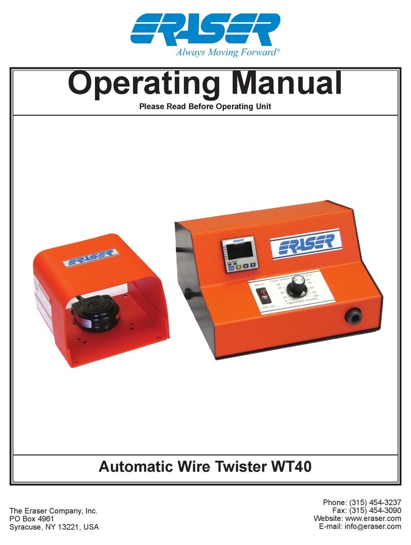 Eraser WT Series operating manual