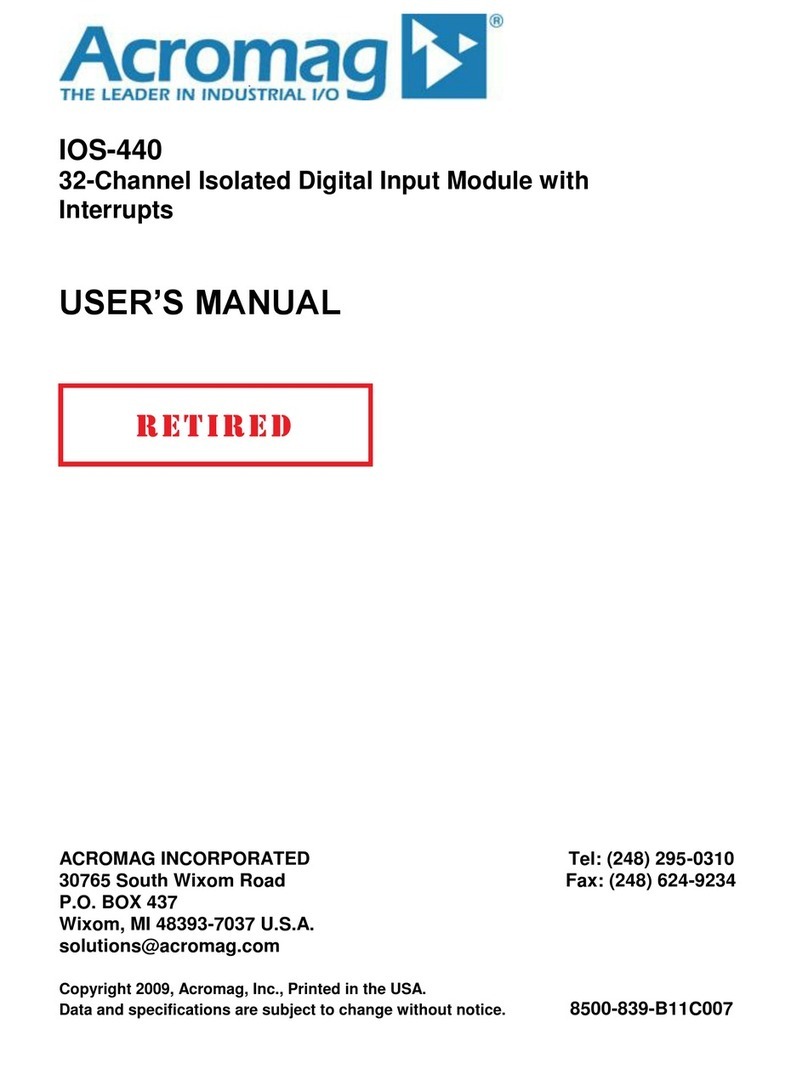 Acromag IOS-440 User manual