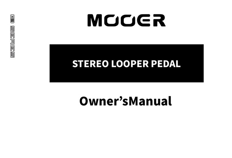 Mooer LOOPER X2 owner's manual