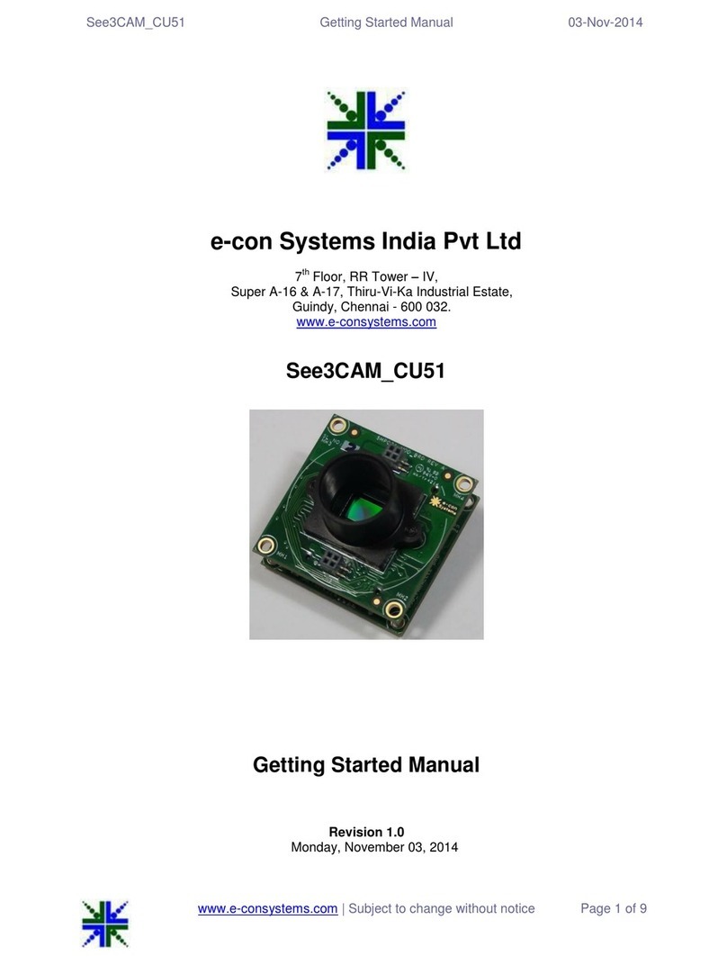 e-con Systems See3CAM CU51 Parts list manual