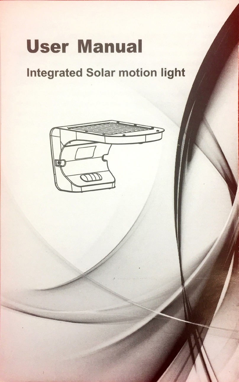 Sunshare Solar Integrated Solar motion light user manual