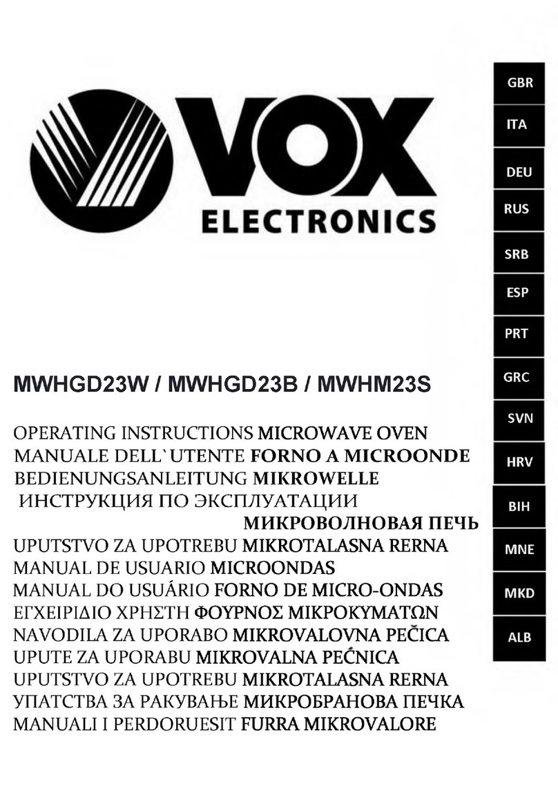 VOX electronics MWHGD23W operating instructions