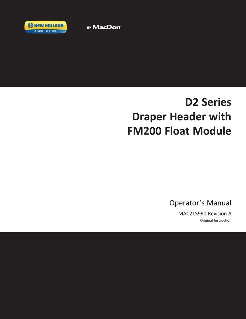 MacDon NEW HOLLAND D2 Series User manual