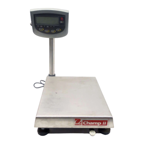 OHAUS CHAMP II BASE Operating and installation instructions