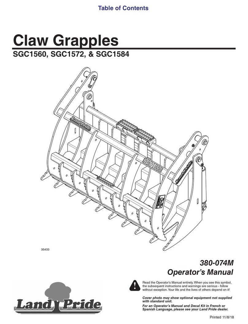 Land Pride SGC1560 Operator's manual