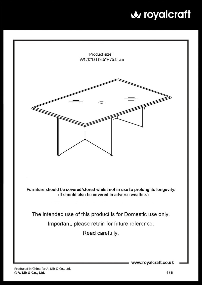 Royalcraft NEVADA User manual Royalcraft NEVADA User manual