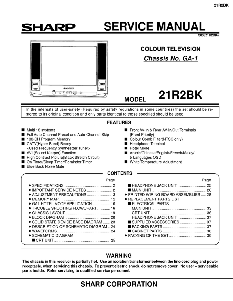 Sharp 21R2BK User manual