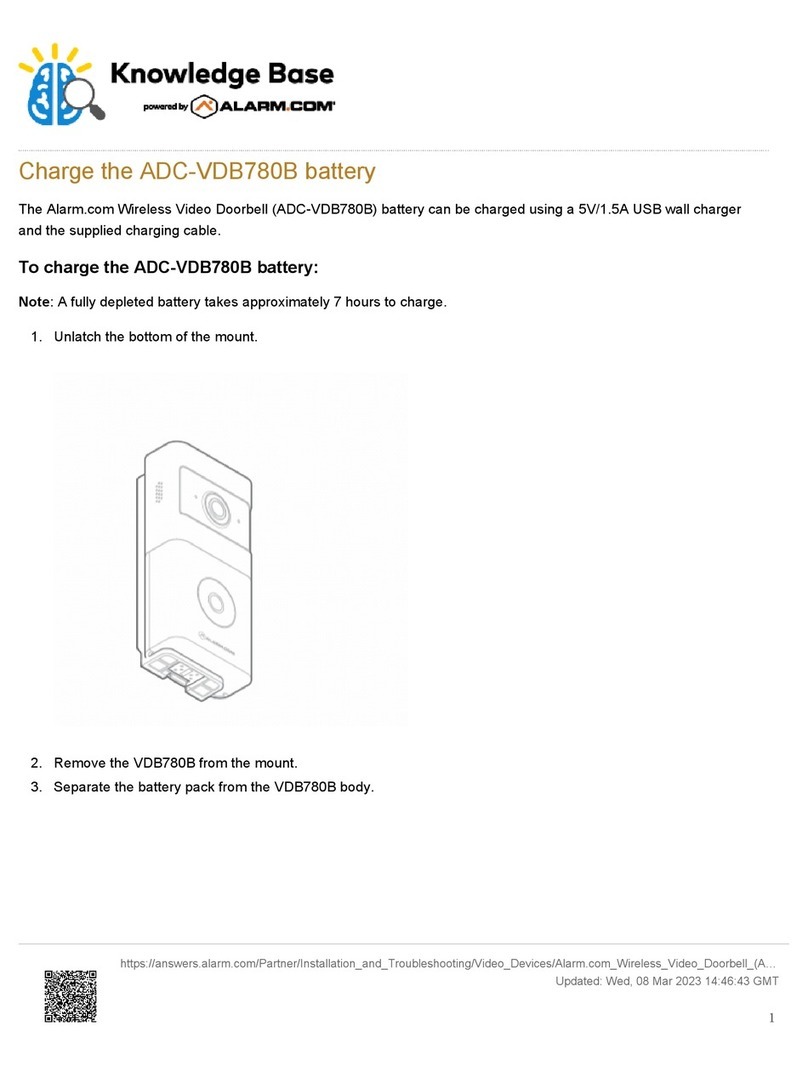 Alarmcom ADC-VDB780B User manual