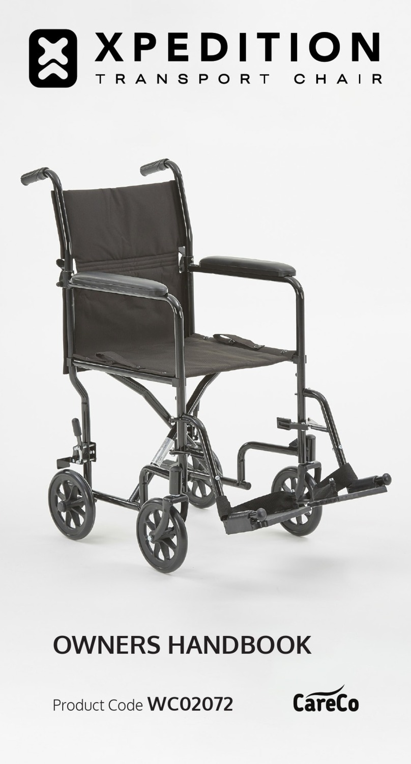 CareCo XPEDITION Transport Chair Owner's handbook