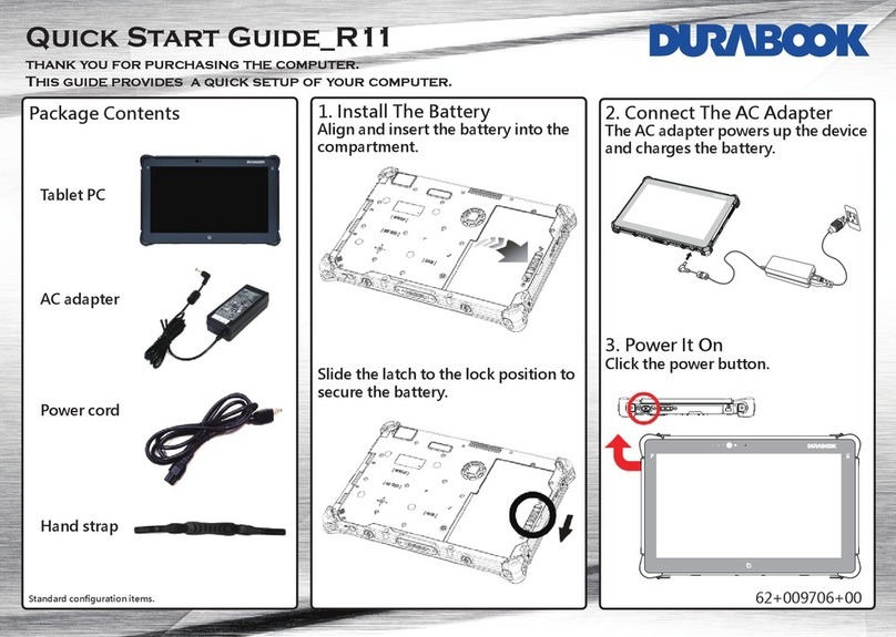 Durabook R11 User manual Durabook R11 User manual