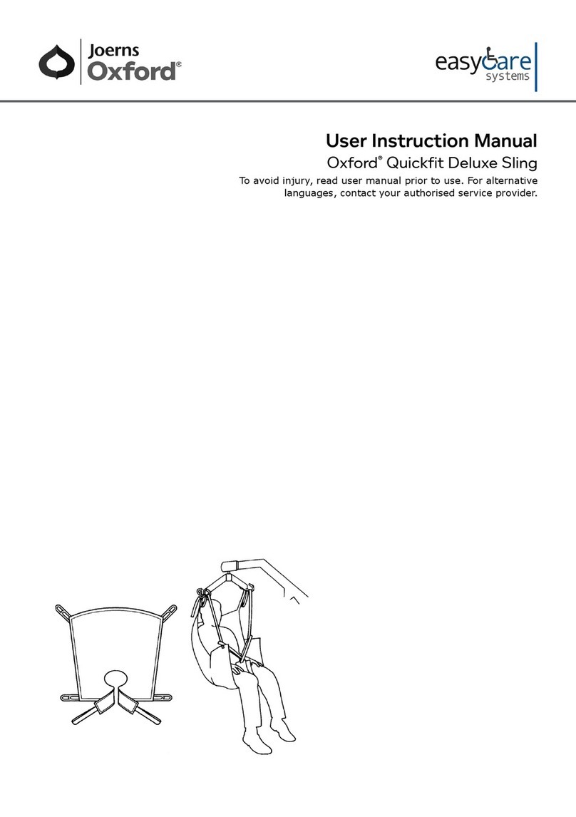 EasyCare Joerns Oxford Quickfit Deluxe User instruction manual
