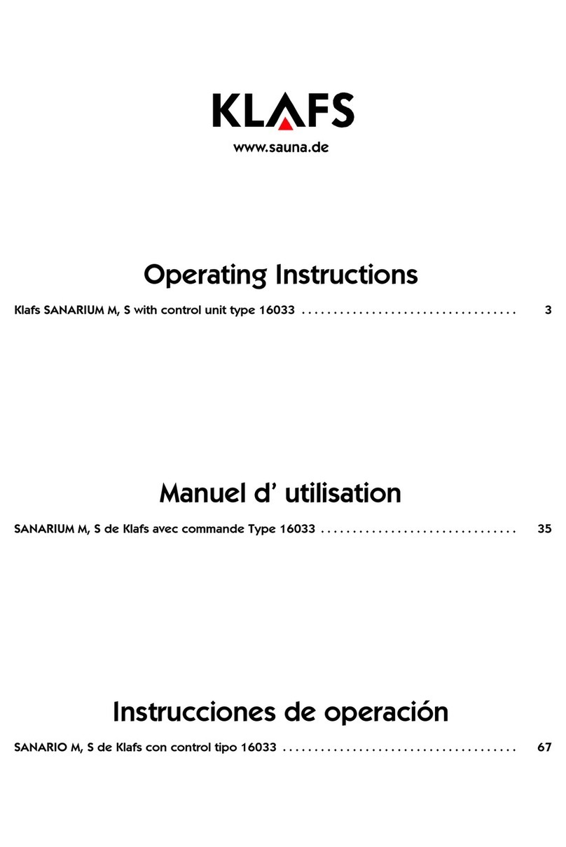 Klafs SANARIUM M User manual