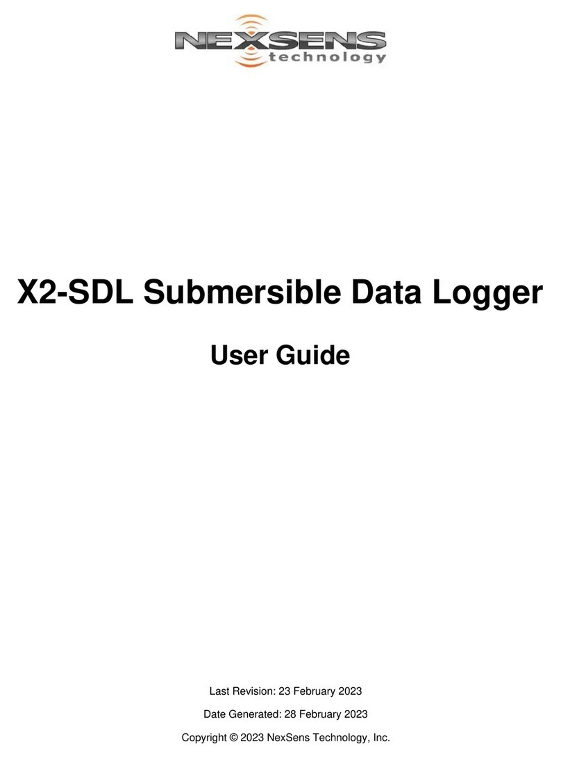NexSens Technology X2-SDL User manual NexSens Technology X2-SDL User manual