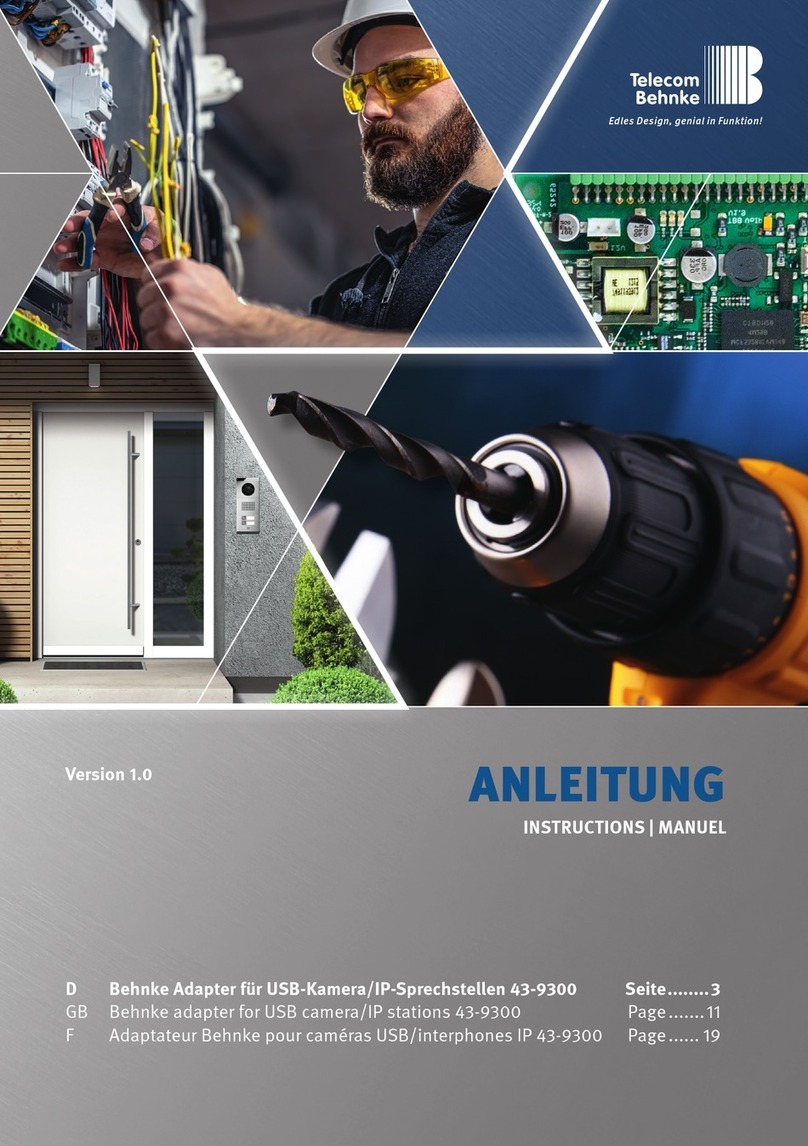 Telecom Behnke 43-9300 instructions