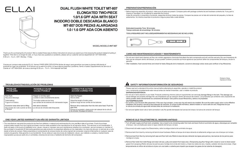 ELLAI MT-807 User manual