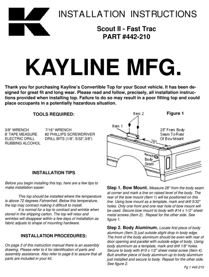 Kayline 442-210 installation instructions
