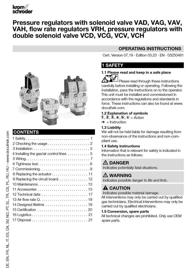 Kromschroeder VAD User manual