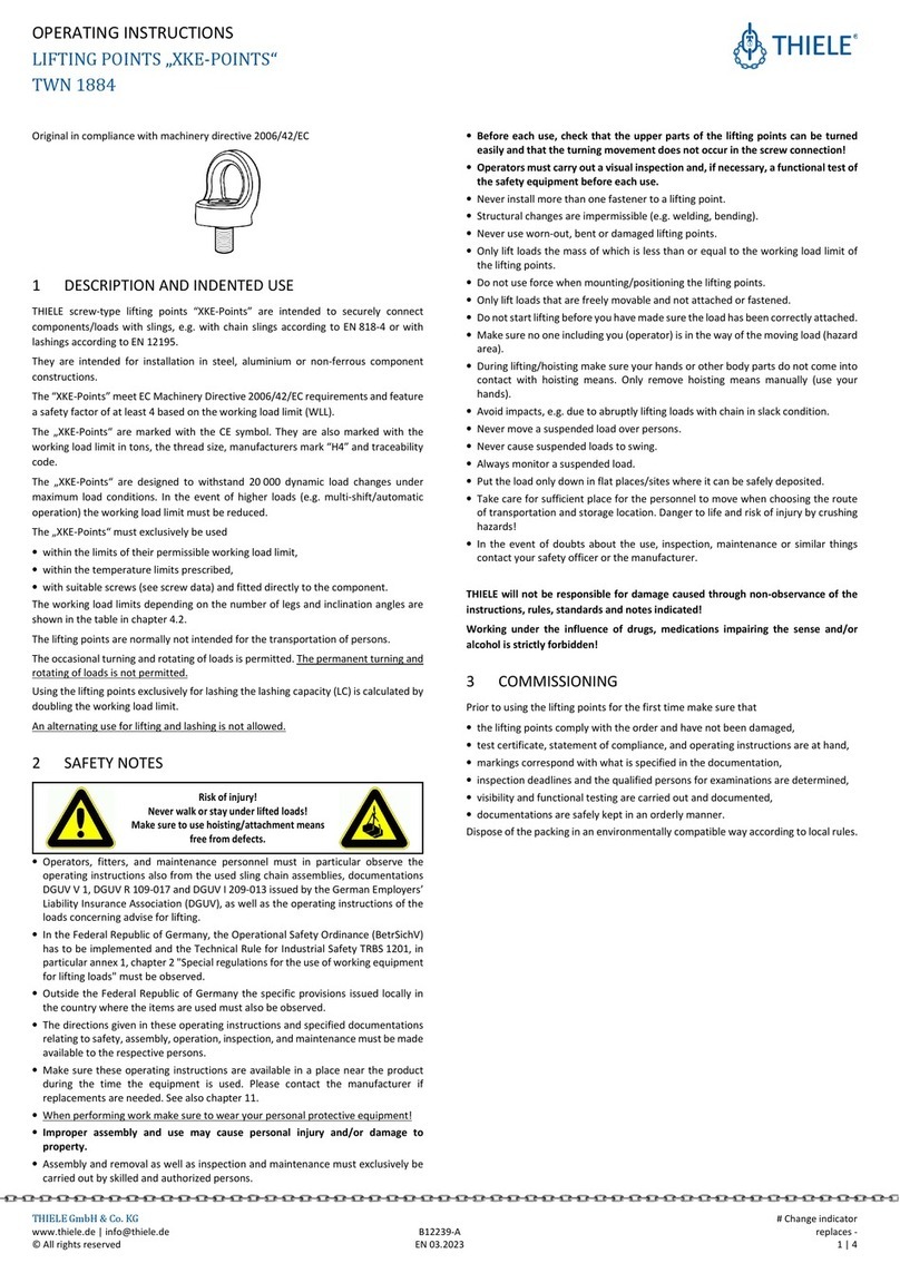Thiele TWN 1884 User manual