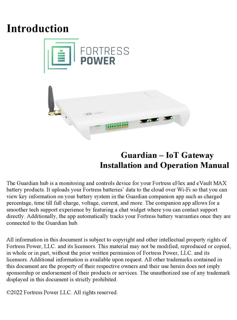 Fortress Power Guardian Installation and operation manual