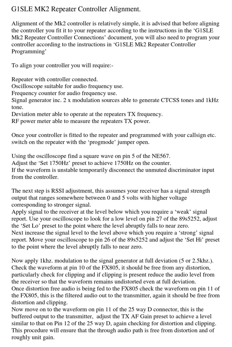 G1SLE MK2 User manual