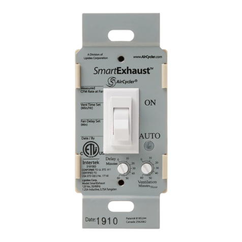 Lipidex AirCycler SmartExhaust FV-WCPT1-W User manual