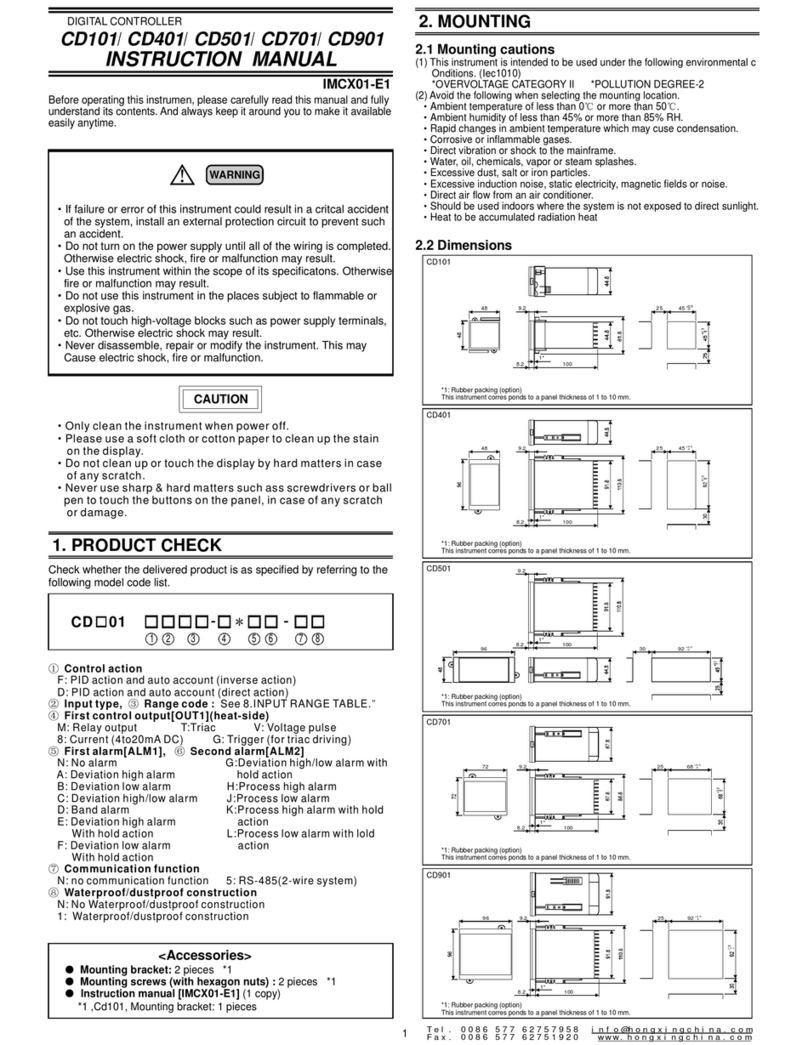 Hongxing CD101 instruction manual