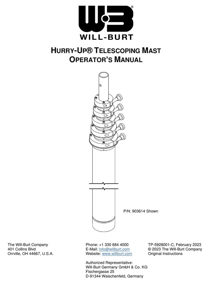 Will Burt Hurry-Up Mast 3.5-7 Operator's manual