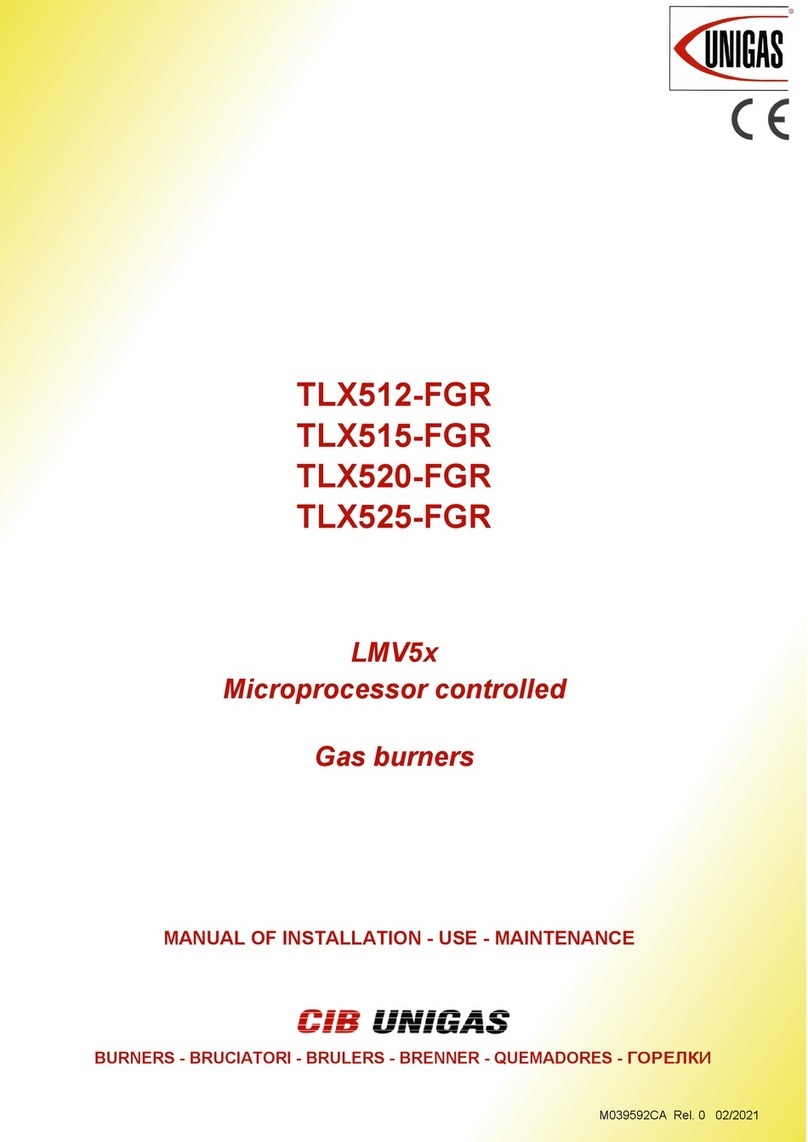 Unigas TLX512-FGR Operating manual