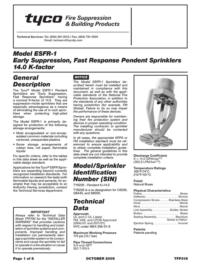 Tyco ESFR-1 User manual