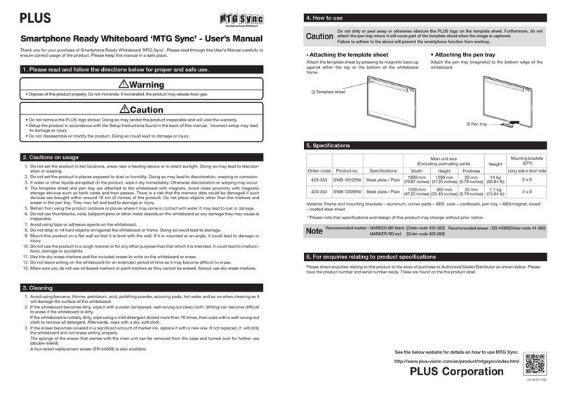 Plus MTG Sync User manual
