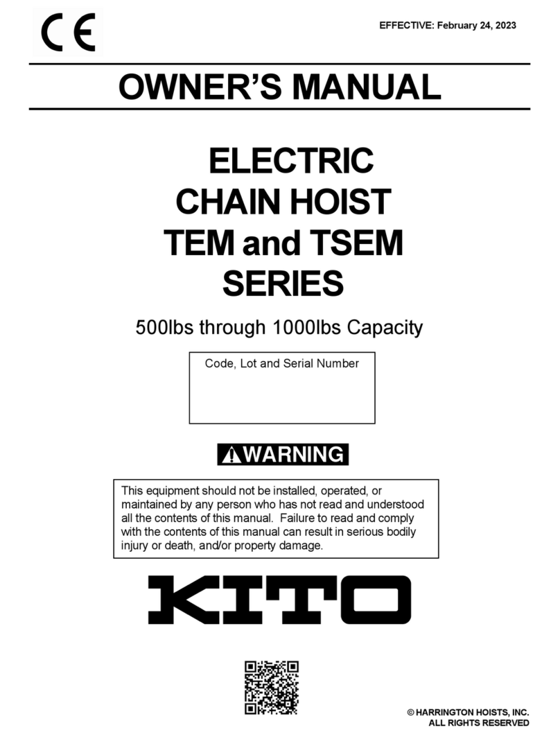 KITO TEM Series owner's manual