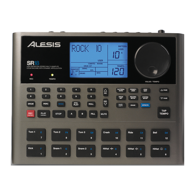 Alesis SR-18 User manual