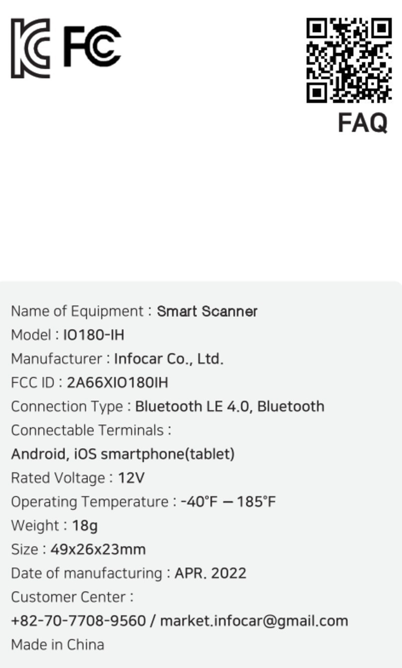 Infocar IO180-IH manual