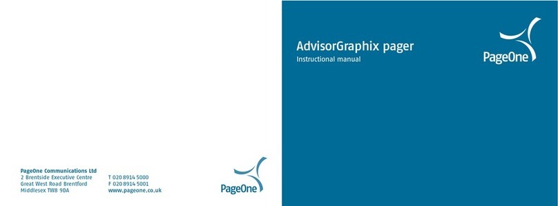 PageOne Advisor Graphix User manual