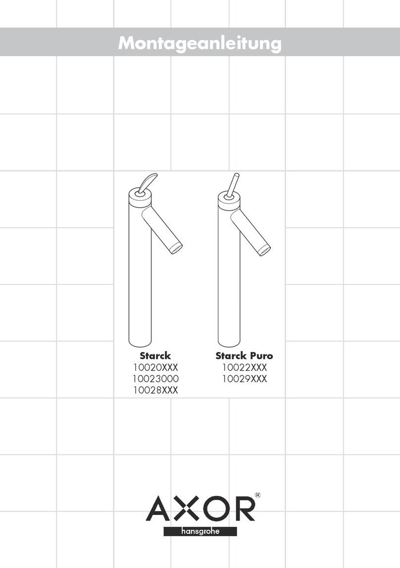 Hans Grohe AXOR Starck 10020 Series User manual Hans Grohe AXOR Starck 10020 Series User manual